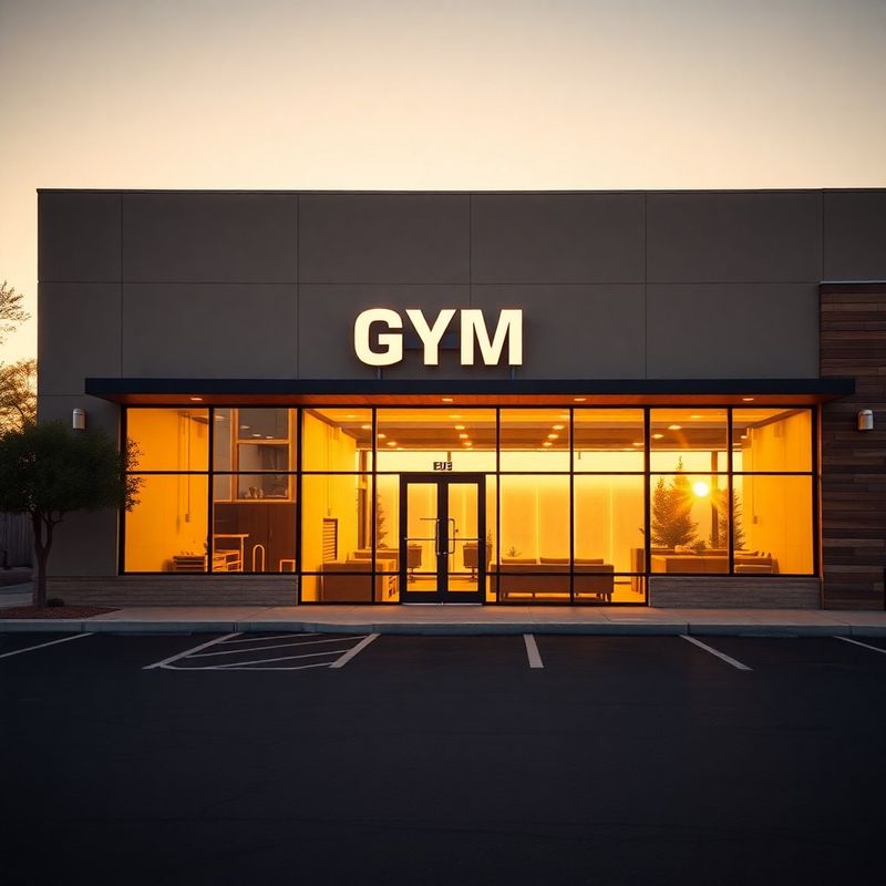 Exterior facade of Co of Manchester gym at 4820 N 16th St, Phoenix at golden hour